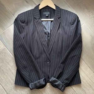 Black Pin Stripe Blazer